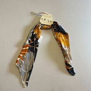 Rachel Zoe Ribbon Scarf dark blue and dark orange